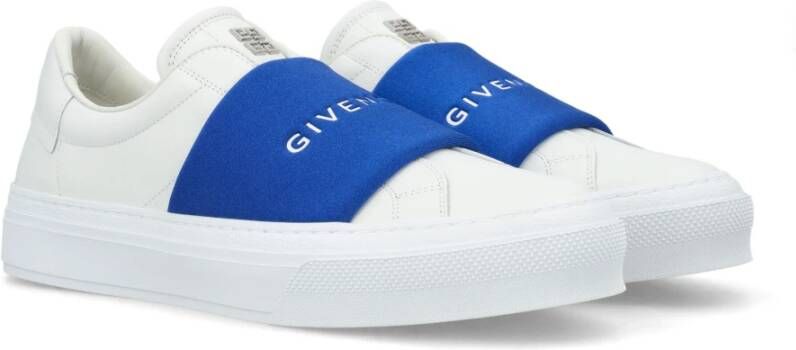 Givenchy City Sport Wit Blauw Slip-On Sneakers White Heren