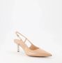 Givenchy Beige Slingback Pumps met G Cube Hak Beige Dames - Thumbnail 8