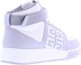 Givenchy Grijze Calf Leren G4 High Top Sneakers Grijs Heren - Thumbnail 3
