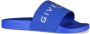 Givenchy Zomerse Stijl Upgrade: Blauwe Logo Slides Blauw Heren - Thumbnail 2