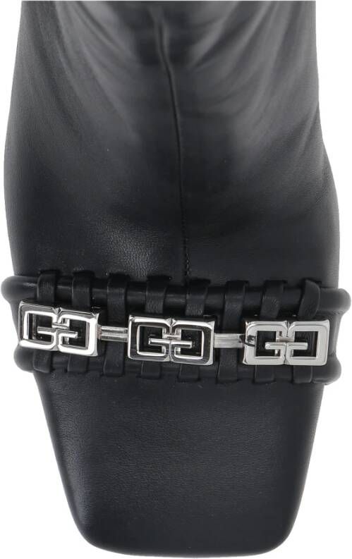 Givenchy Leren laarzen met hak Zwart Dames