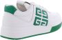 Givenchy Heren G4 Low Sneakers Wit Groen White Heren - Thumbnail 3