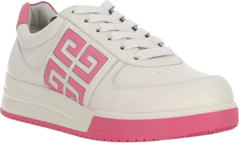 Givenchy Leren Sneakers met 4G Logo White Dames