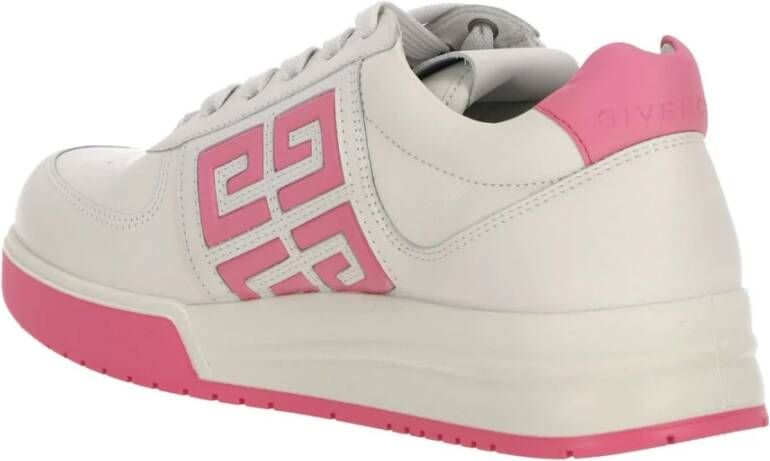 Givenchy Leren Sneakers met 4G Logo White Dames