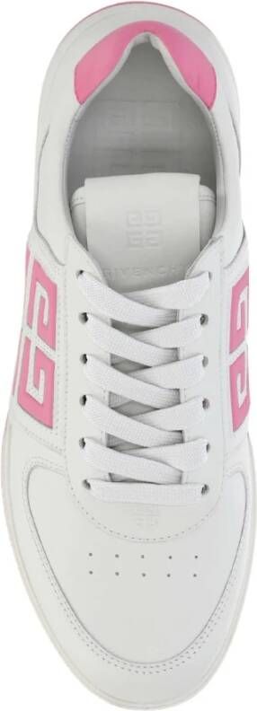 Givenchy Leren Sneakers met 4G Logo White Dames