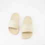 Givenchy Beige Slide Sandalen met Handtekening Print Beige Dames - Thumbnail 6