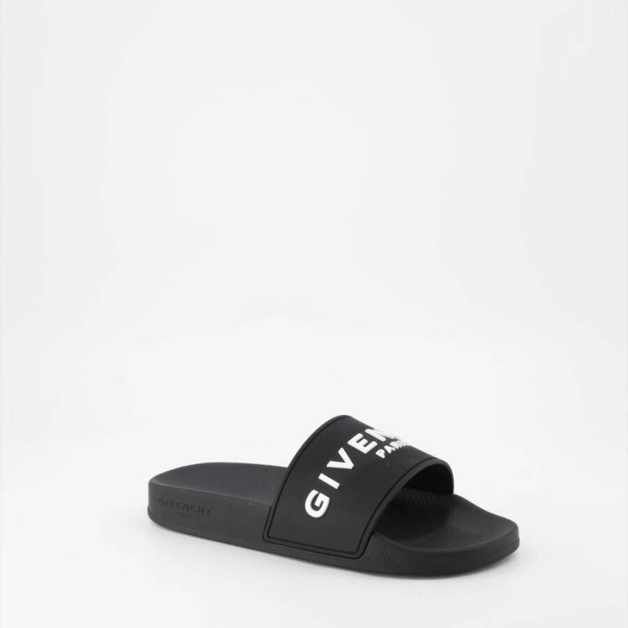 Givenchy Logo Slippers Black Dames