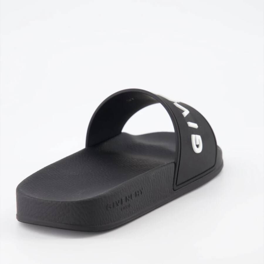 Givenchy Logo Slippers Black Dames
