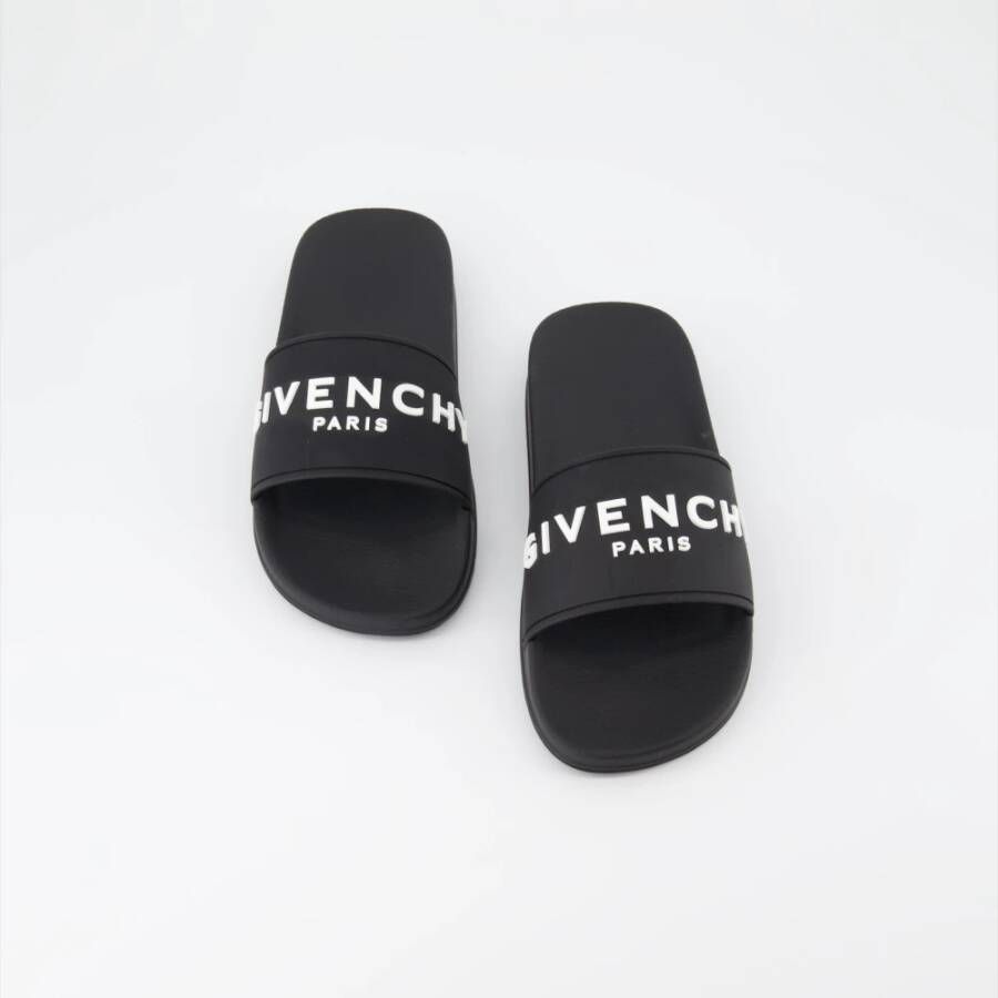 Givenchy Logo Slippers Black Dames