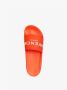 Givenchy Platte rubberen sandalen met wit reliëflogo Orange Heren - Thumbnail 2