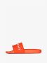 Givenchy Platte rubberen sandalen met wit reliëflogo Orange Heren - Thumbnail 3