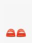 Givenchy Platte rubberen sandalen met wit reliëflogo Orange Heren - Thumbnail 4