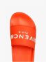Givenchy Platte rubberen sandalen met wit reliëflogo Orange Heren - Thumbnail 5