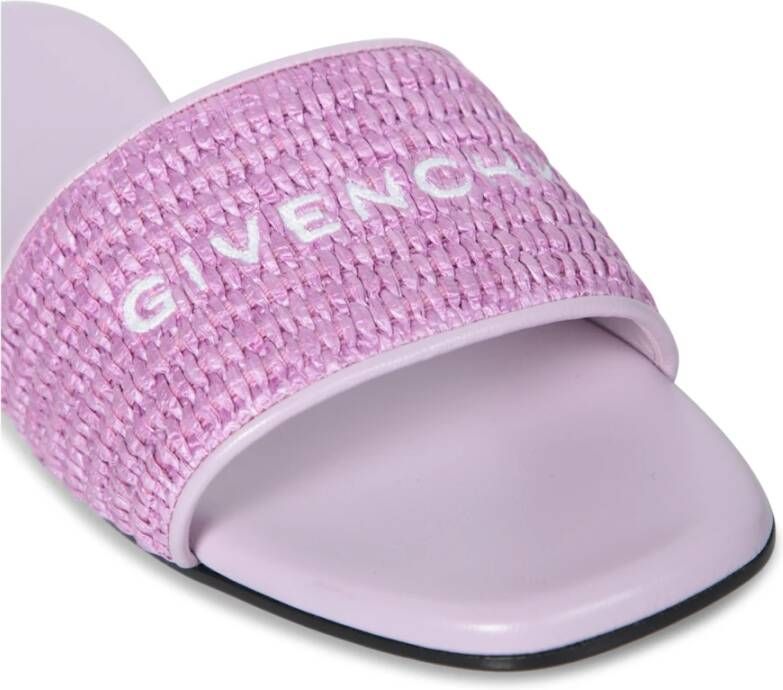 Givenchy Platte sandalen van geweven raffia