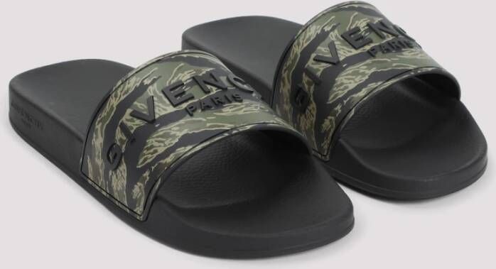 Givenchy Platte Slide Sandalen Black Heren