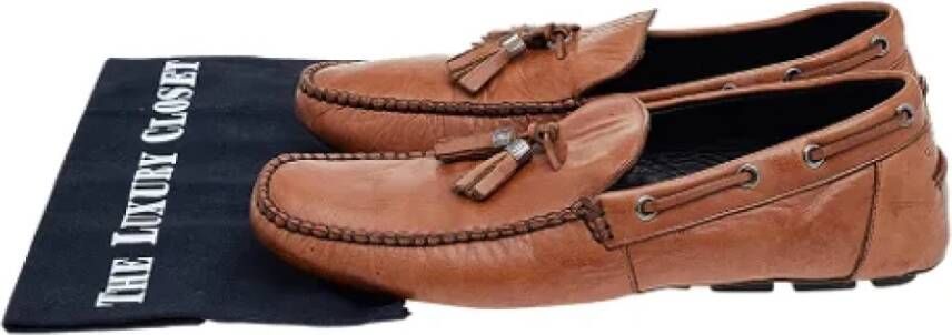 Givenchy Pre-owned Leather flats Brown Dames