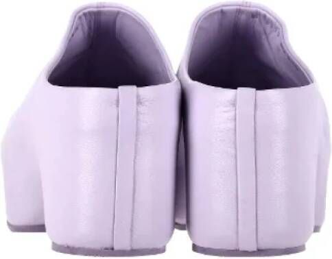 Givenchy Pre-owned Leather flats Purple Dames