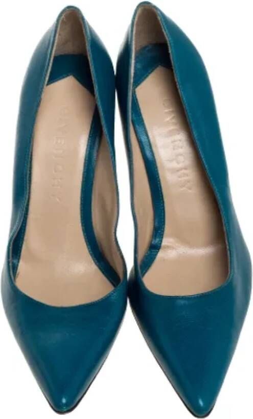 Givenchy Pre-owned Leather heels Blue Dames