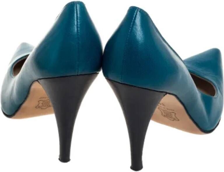 Givenchy Pre-owned Leather heels Blue Dames