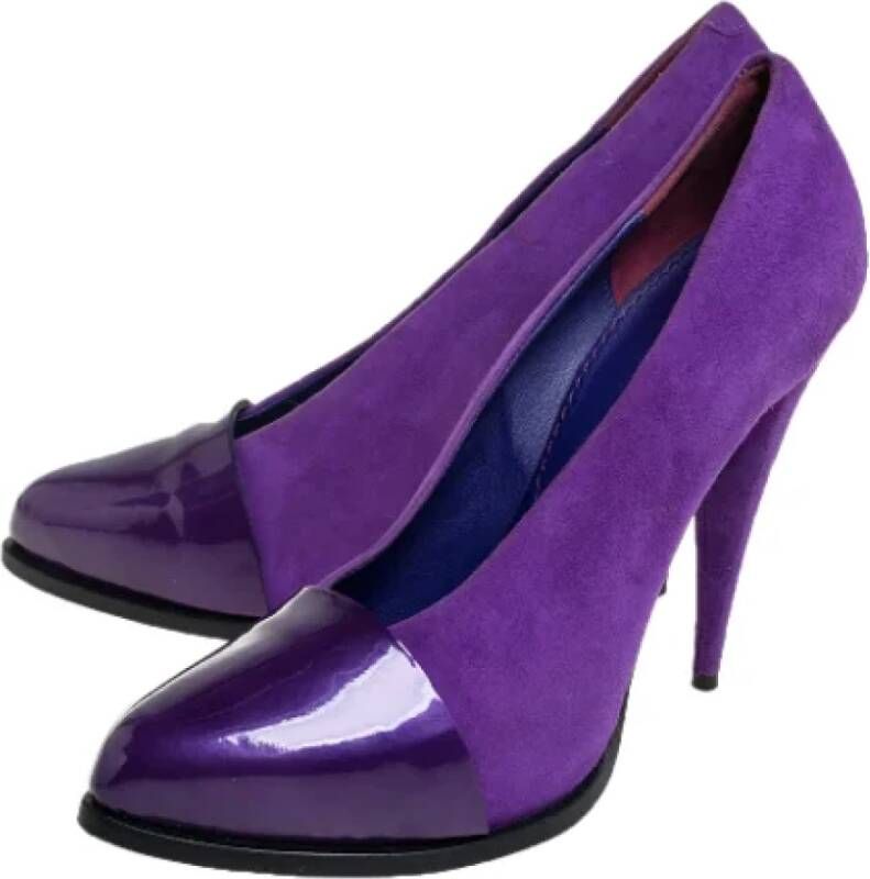 Givenchy Pre-owned Leather heels Purple Dames