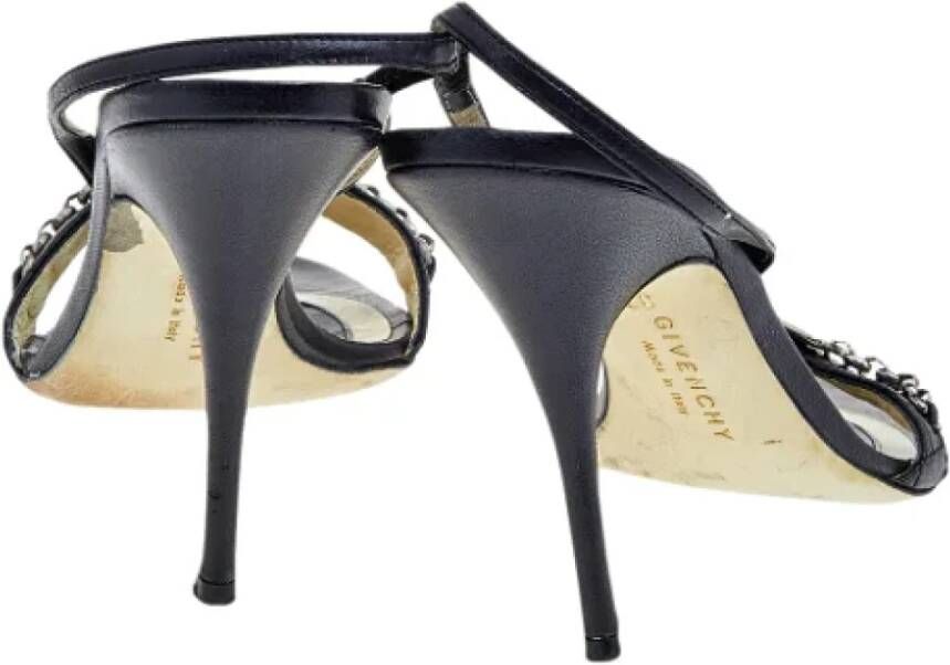 Givenchy Pre-owned Leather sandals Black Dames