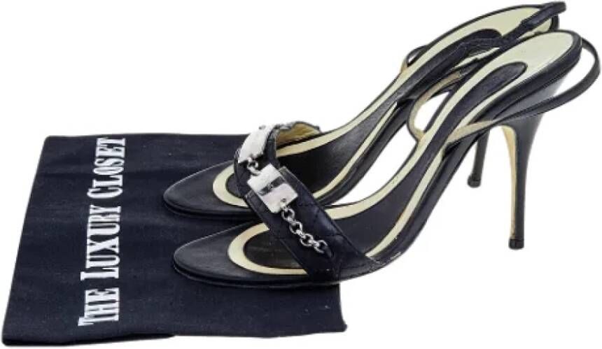 Givenchy Pre-owned Leather sandals Black Dames