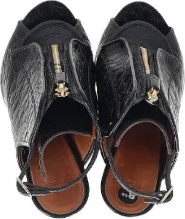 Givenchy Pre-owned Leather sandals Black Dames