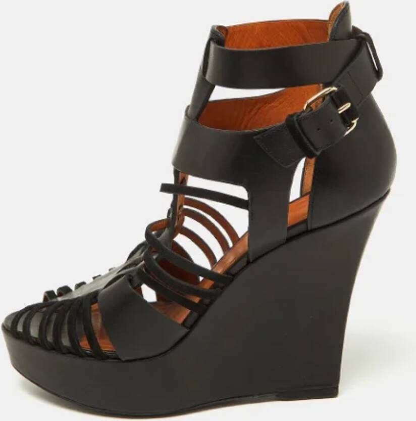 Givenchy Pre-owned Leather sandals Black Dames