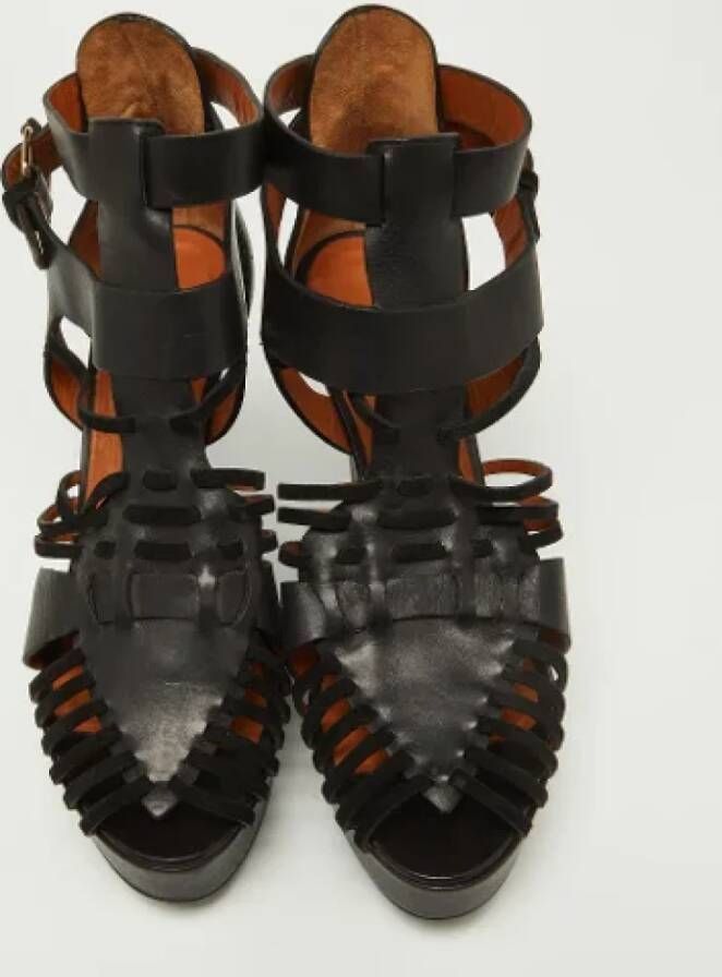 Givenchy Pre-owned Leather sandals Black Dames