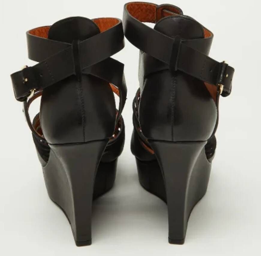 Givenchy Pre-owned Leather sandals Black Dames