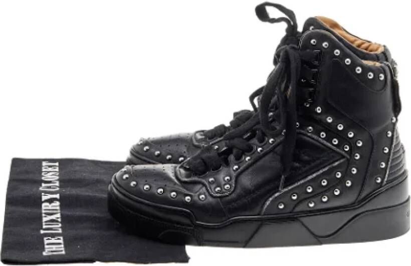 Givenchy Pre-owned Leather sneakers Black Dames