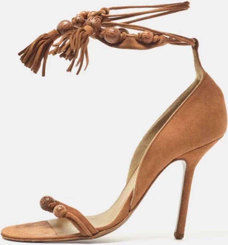 Givenchy Pre-owned Suede sandals Brown Dames