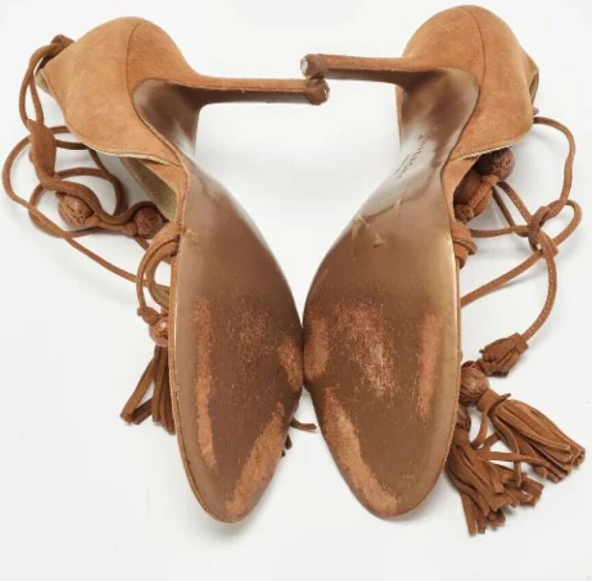 Givenchy Pre-owned Suede sandals Brown Dames