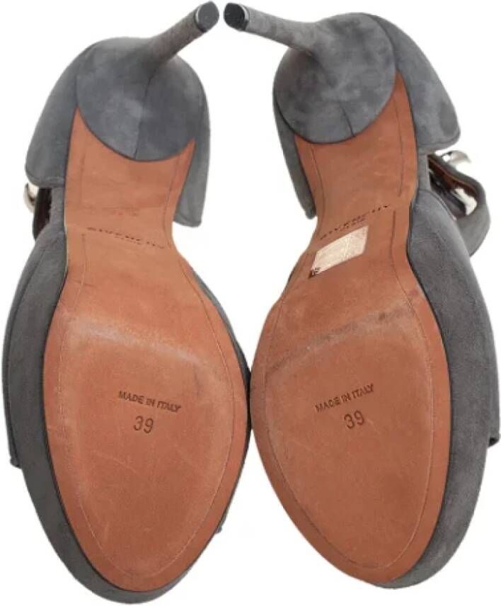 Givenchy Pre-owned Suede sandals Gray Dames