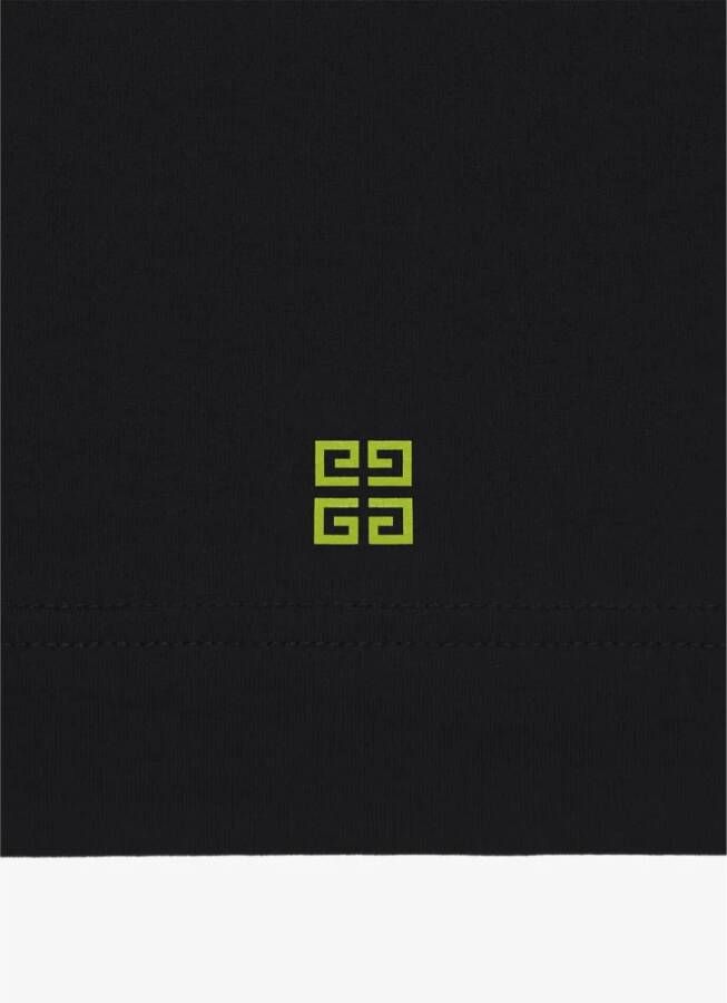 Givenchy Regenboog Cirkel Logo Zwarte T-Shirt