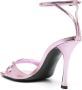 Givenchy Roze Gekreukeld Leren Sandalen Pink Dames - Thumbnail 3