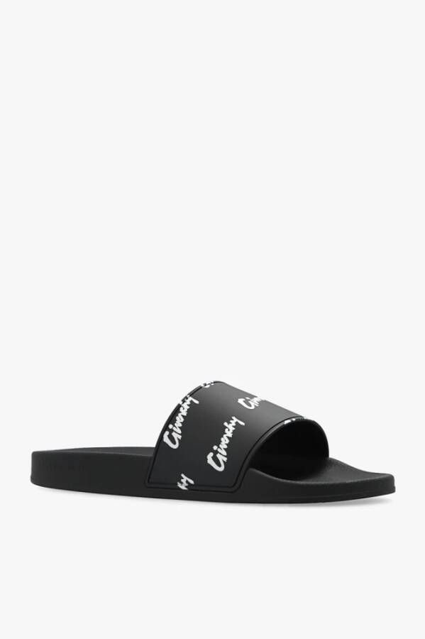 Givenchy Rubber Slides Zwart Heren