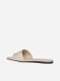 Givenchy Slippers 4G flat mules in 4G coated canvas in beige - Thumbnail 4