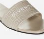 Givenchy Slippers 4G flat mules in 4G coated canvas in beige - Thumbnail 5