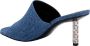 Givenchy Blauwe Denim Muiltjes met 4G Motief Blauw Dames - Thumbnail 3