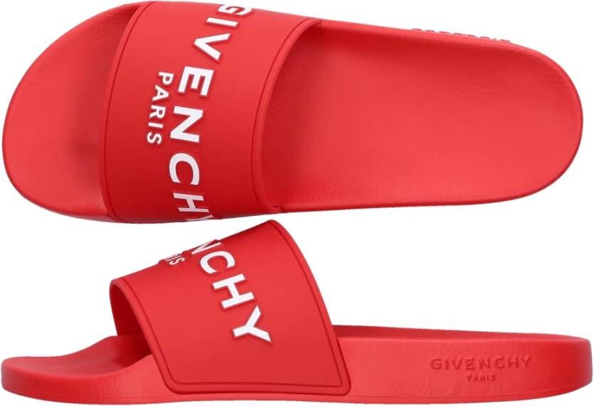 Givenchy Budapester-geïnspireerde Sliders voor Dames Rood Dames