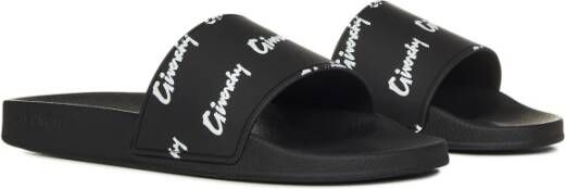 Givenchy Zwarte luxe sliders voor heren Zwart Heren
