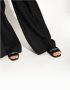 Givenchy Zwarte Canvas Slide Sandalen met Logo Black Dames - Thumbnail 11
