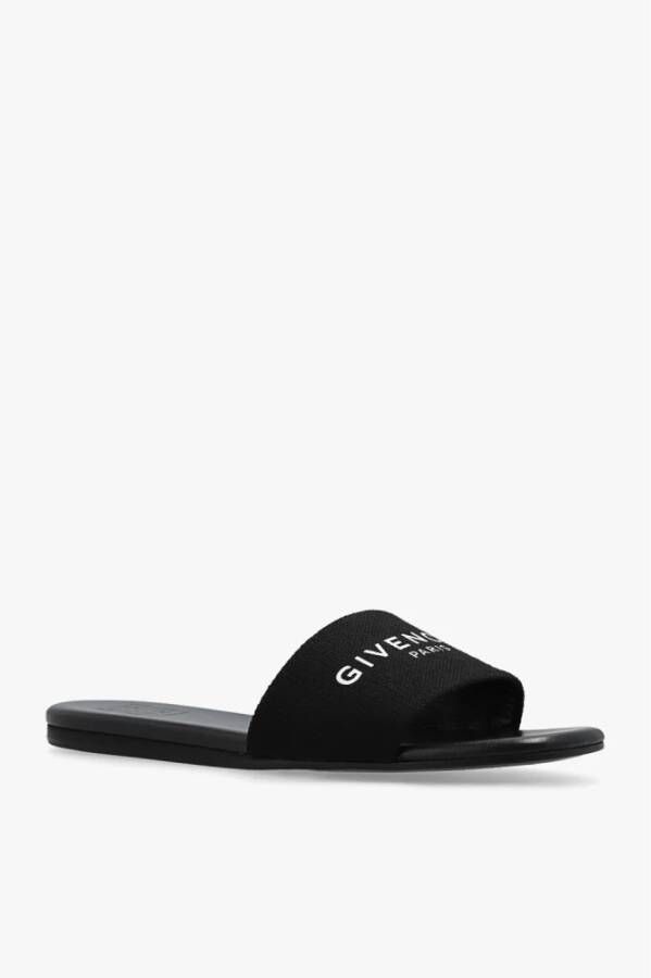 Givenchy Slippers met logo Zwart Dames