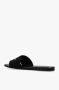 Givenchy Zwarte Canvas Slide Sandalen met Logo Black Dames - Thumbnail 14