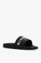 Givenchy Zwarte Slide Sandalen met Contrasterende Handtekening Zwart Dames - Thumbnail 8