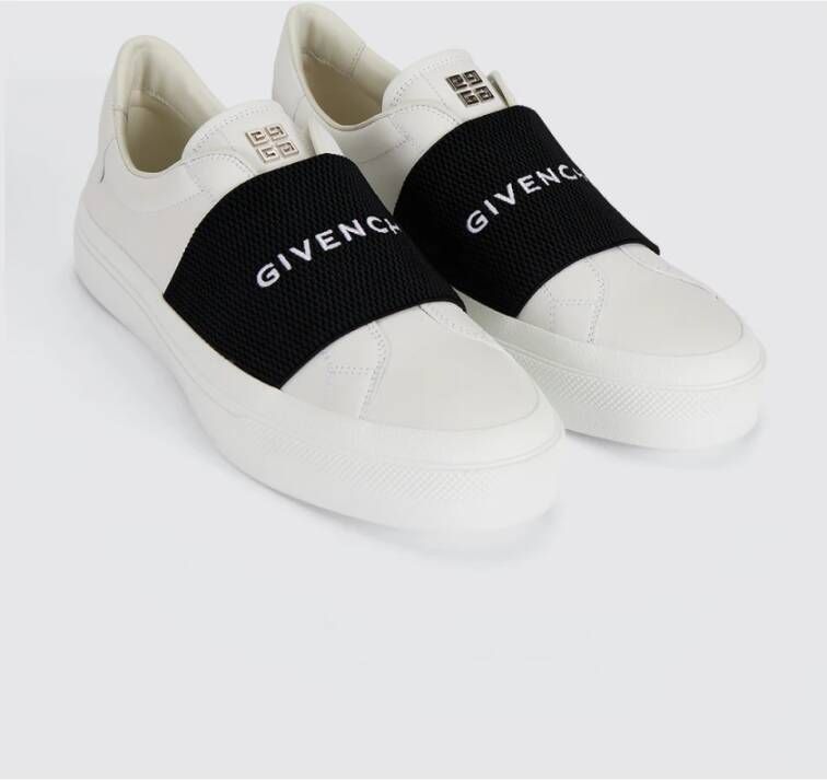 Givenchy Witte lage sneakers met elastische band White Heren