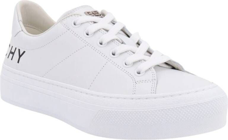 Givenchy Witte Leren Sneakers Aw23 Wit Dames
