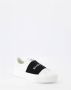 Givenchy Leren Sneakers Zwart Wit Logo Rubber White Dames - Thumbnail 14