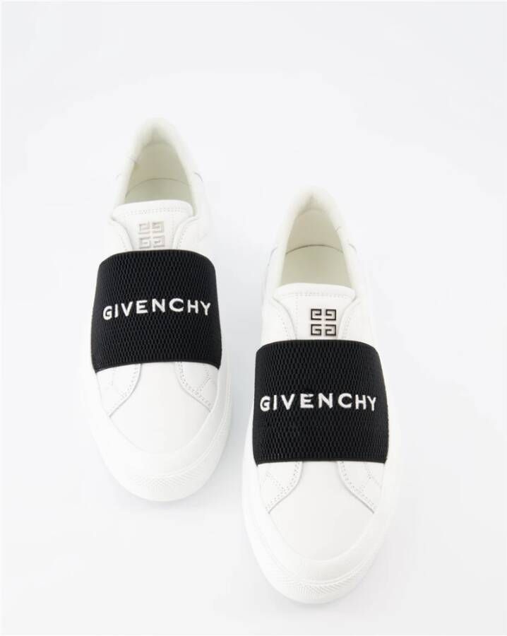 Givenchy Witte Sneakers Elastische Band Casual Stijl White Heren - Foto 7